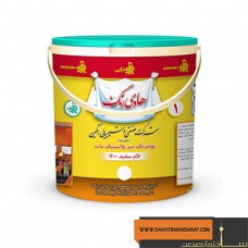 پوش رنگ نیم پلاستیک سفید مات درجه یک رنگ هادی (دبه 2/5kg)